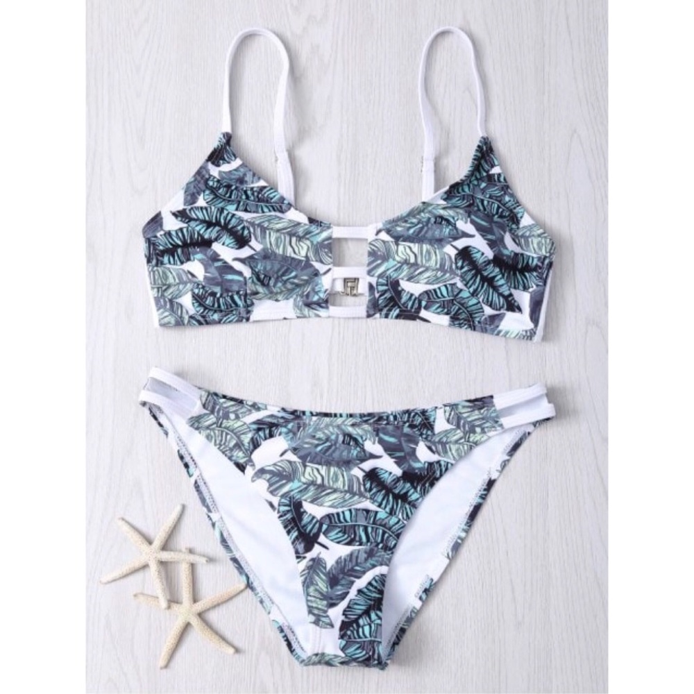 Leaf Print Bikini